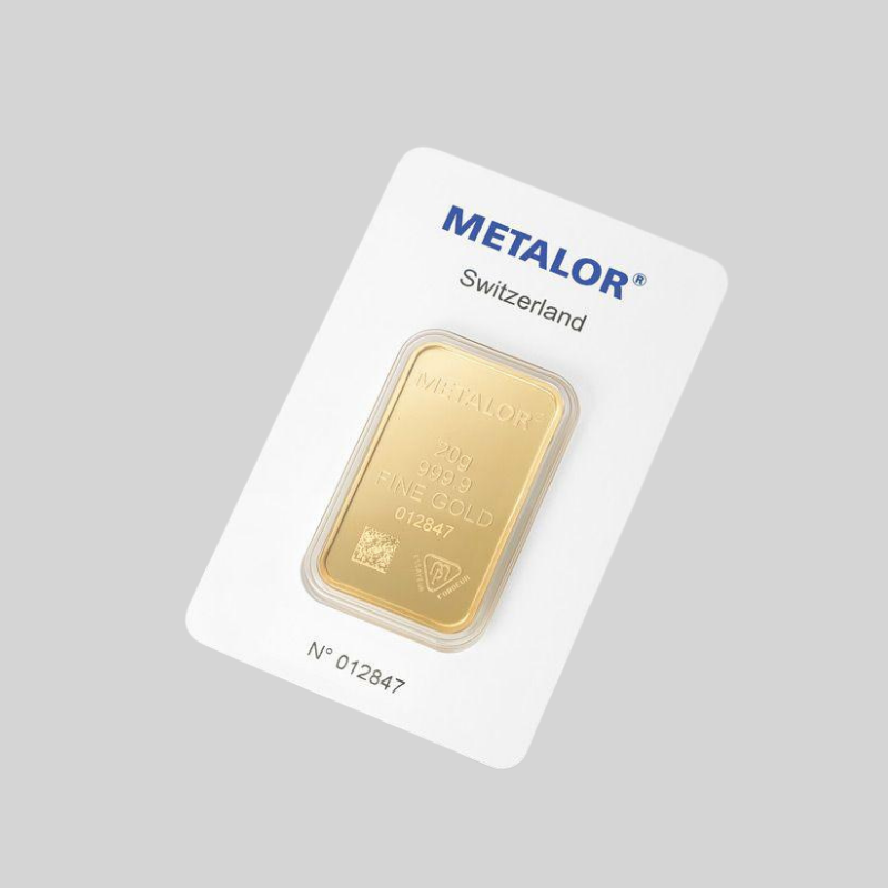 Metalor-kultaharkko 20 g